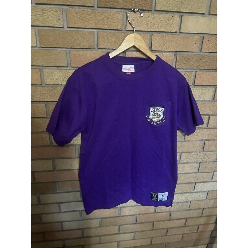NWT Men's Purple Los Angeles Kings Premium Embroidered Pocket T-Shirt Size S